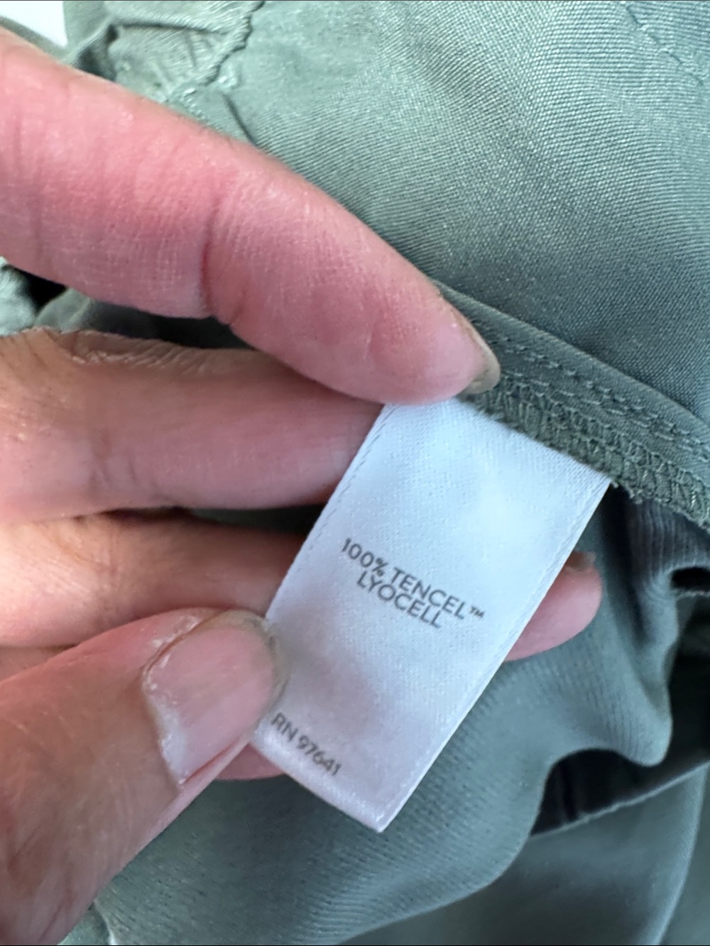 J.Jill Tencel Wide Leg Pants Sage Green M Petite Boho Casual Summer Resortwear - Picture 13 of 14